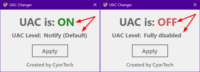 Cyortech UAC Changer